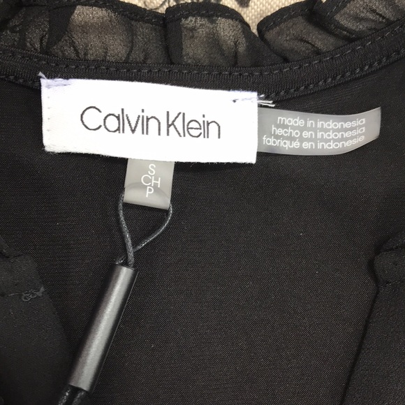 Calvin Klein Ruffled Pleated Blouse - Picture 4 of 5